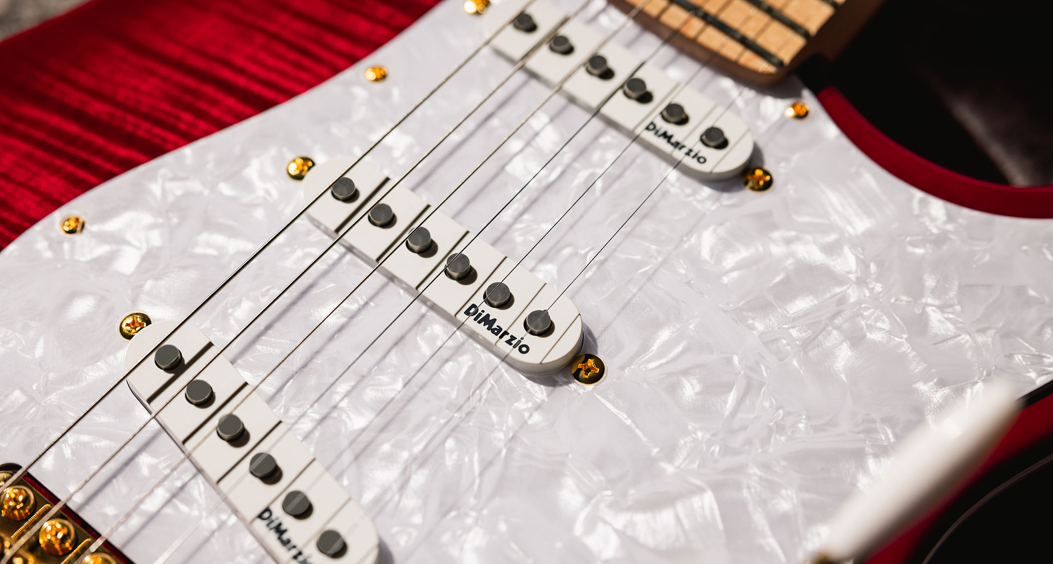The Fender Richie Kotzen Stratocaster is made in Japan and features a contoured ash body with a stunning figured maple top, and comes with DiMarzio pickups and Gotoh tuners.
