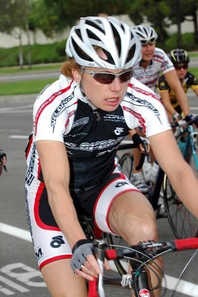 Hilary Billington on her way to fifth in the USAC Elite Women's National Championship road race