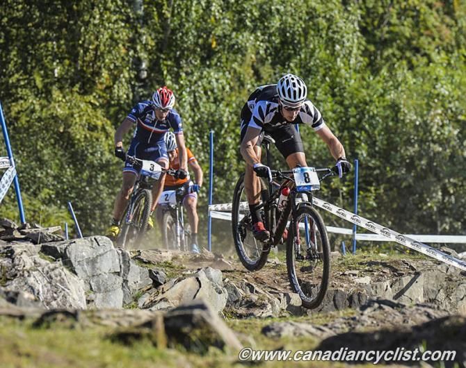 Early leader before a crash, Sam Gaze (New Zealand)