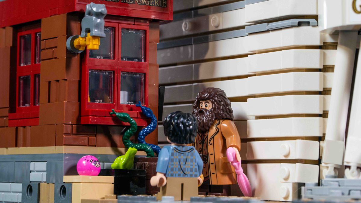 The Lego Harry Potter Gringotts Wizarding Bank, the Magical Managerie