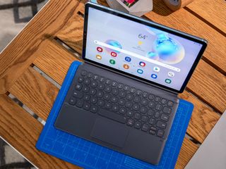 Samsung Galaxy Tab S6 with keyboard