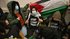Protesters against arms exports to Israel
