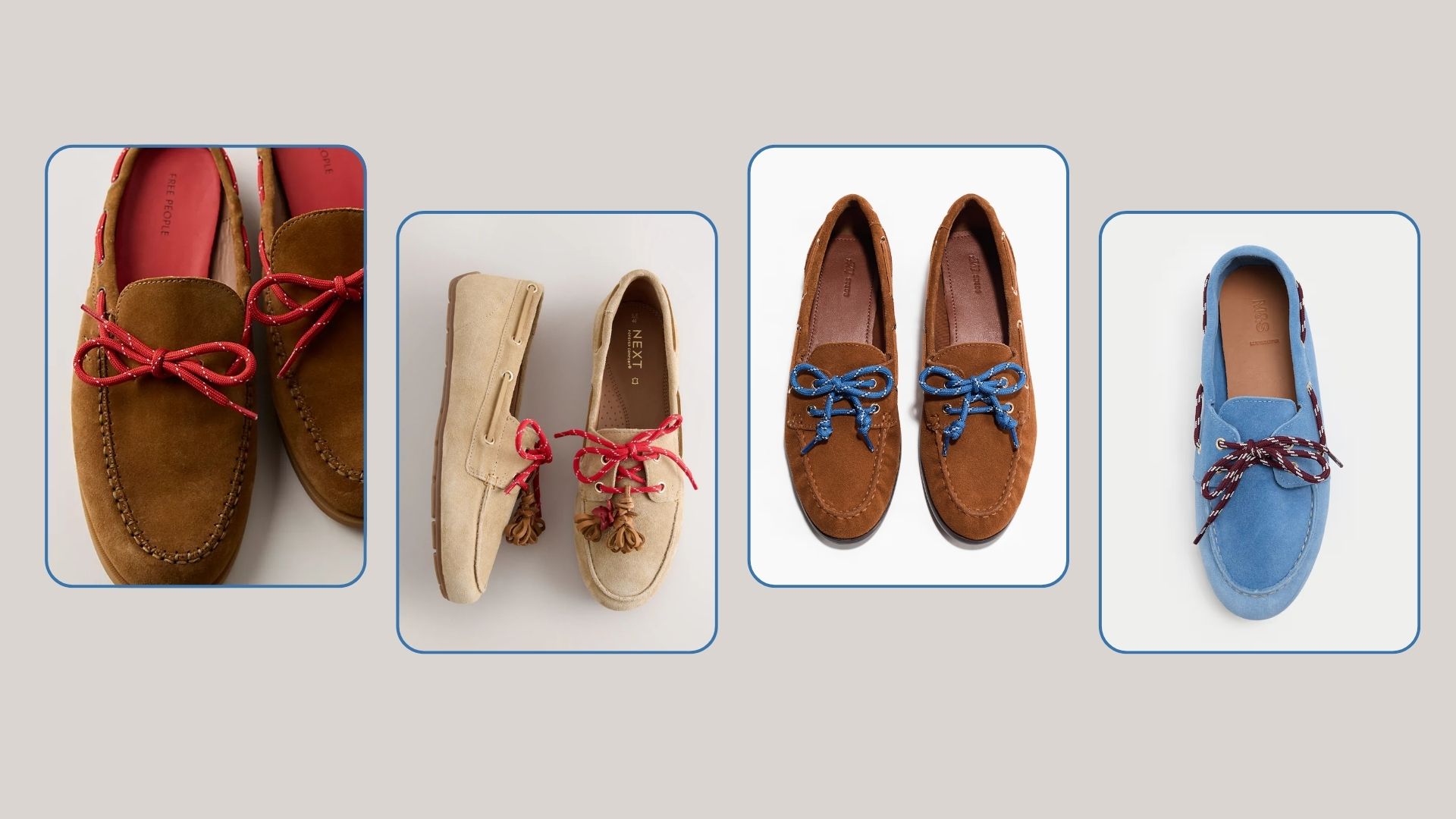 spring trend for boat shoes with colourful laces