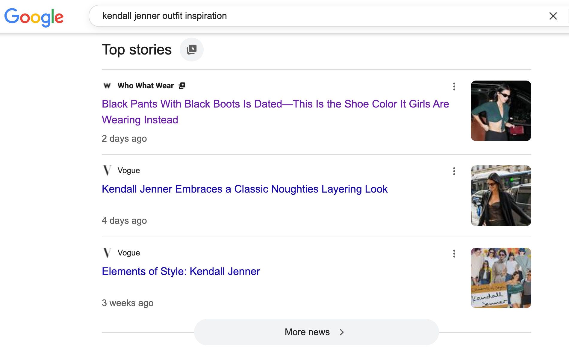 a Google screenshot