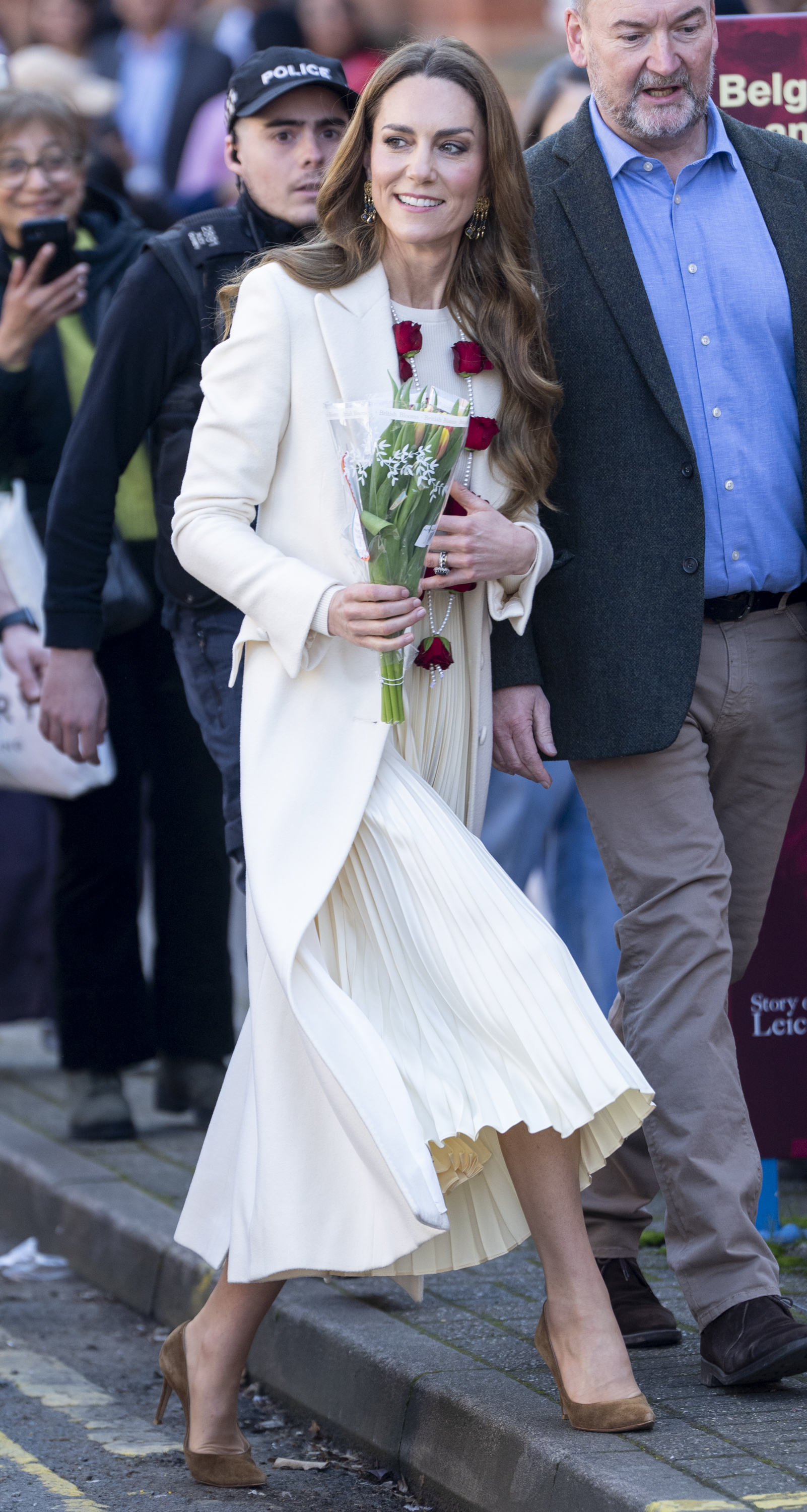 LEICESTER, ENGLAND - MARCH 5: Catherine, Princess of Wales visits The Aakash Odedra Company on March 5, 2026 in Leicester, England. The Princess of Wales visited Leicester to celebrate culture and community, the day after the Hindu Festival of Holi. (Photo by Mark Cuthbert/UK Press via Getty Images)