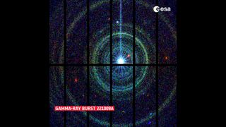 European Space Agency's veteran space telescope XMM-Newton captured the immediate aftermath of the gamma ray burst of the century.