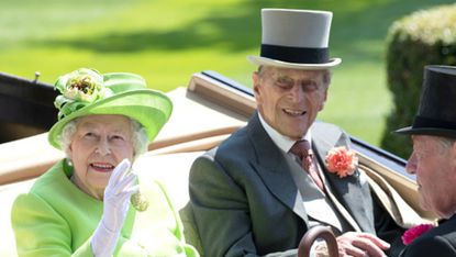 Queen and Philip at Ascot