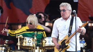 Zak Starkey and Roger Daltrey onstage