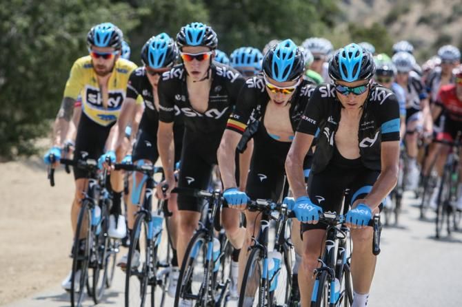 Team Sky taking control of the race