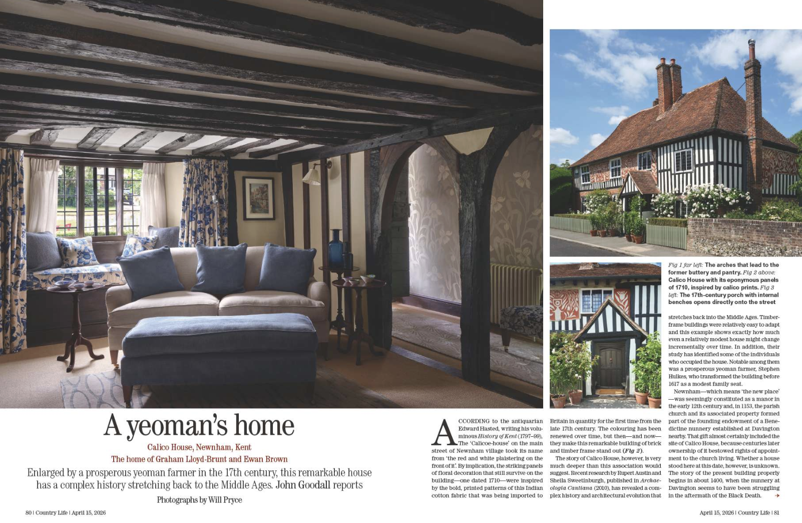 Spreads from Country Life 15 April 2026