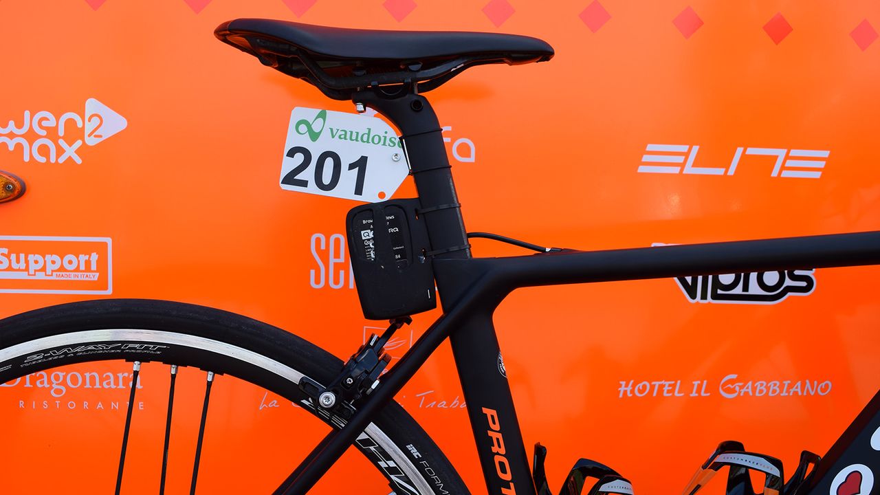 All bikes at the Tour de Suisse were equipped with live data trackers produced by Quarq