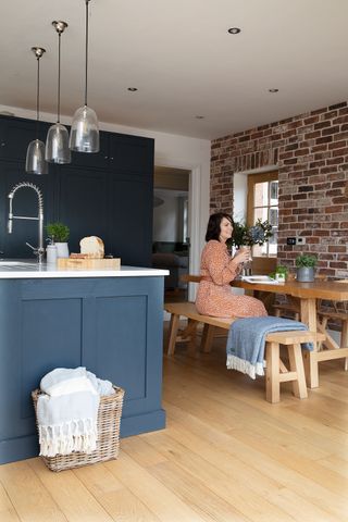 A mill house has been converted into a family home with a relaxing style