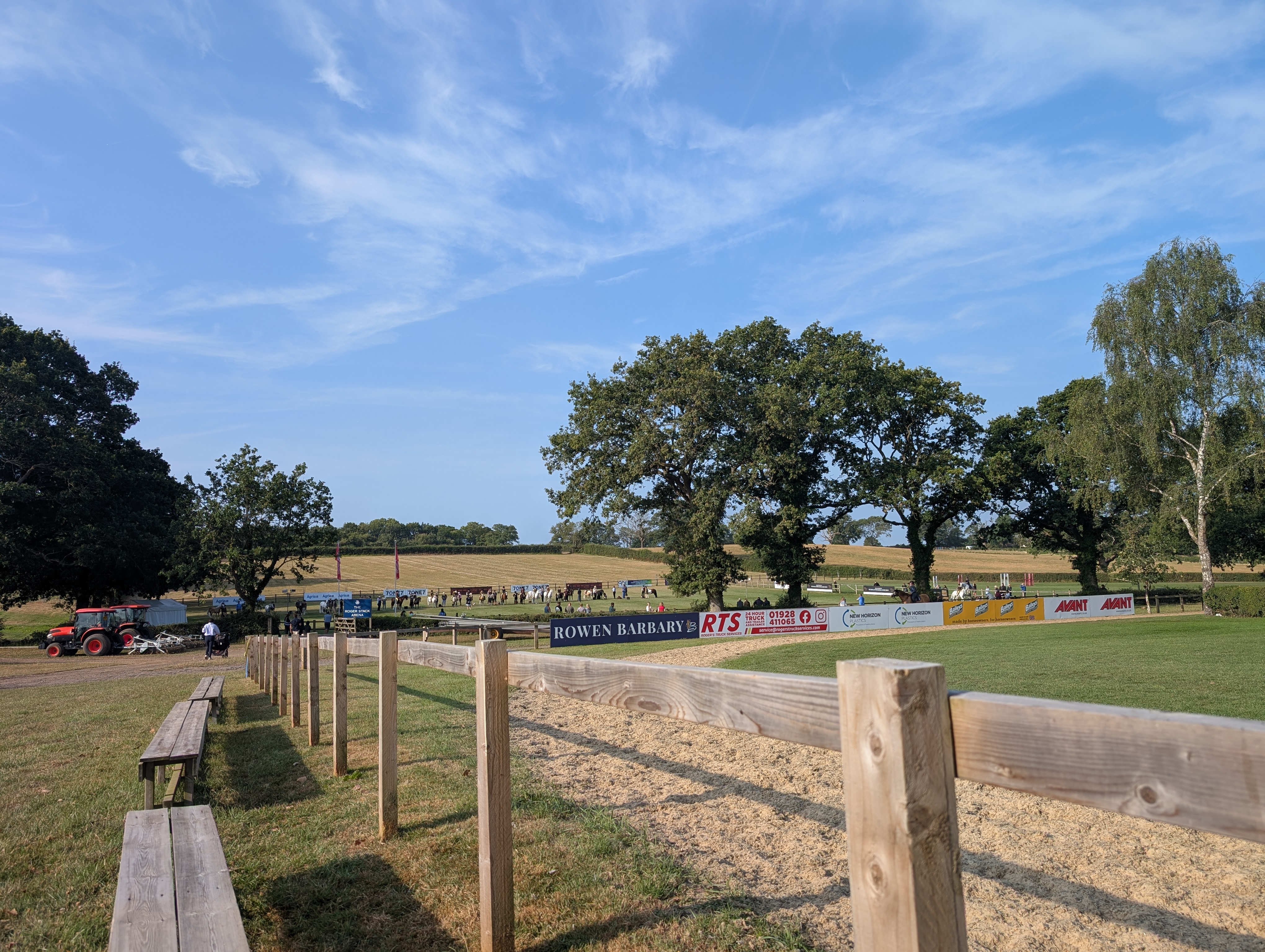 One of the outdoor showing rings at Hickstead