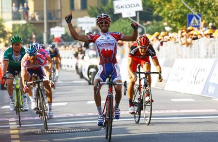 Daniel Moreno Fernandez (Team Katusha) wins the Giro del Piemonte