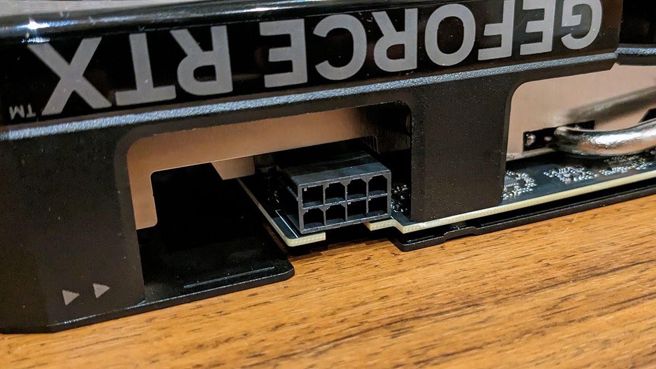 Asus Dual GeForce RTX 4060 Ti OC 8-pin power connector