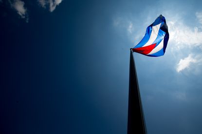the Cuban flag