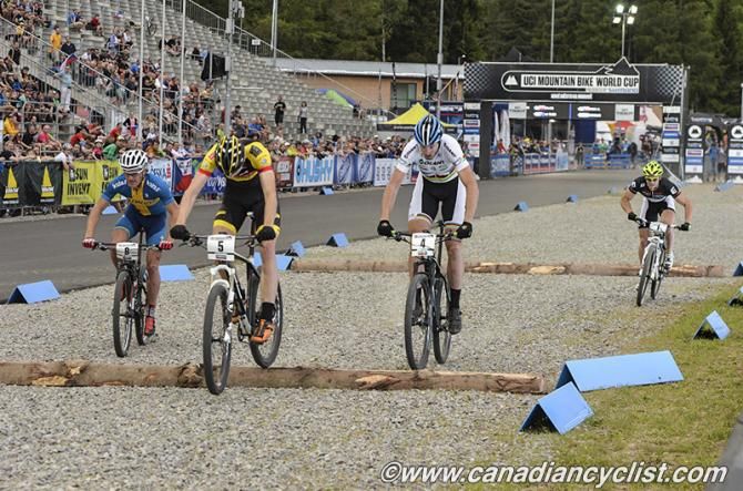 Krystof Bogar (Betch.Nl Superior Brentjens MTB Racing Team), Paul Van Der Ploeg and Matthias Wengelin