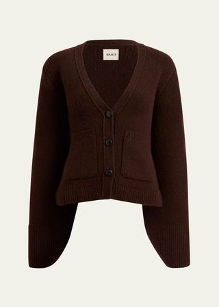 Scarlet V-Neck Cashmere Cardigan