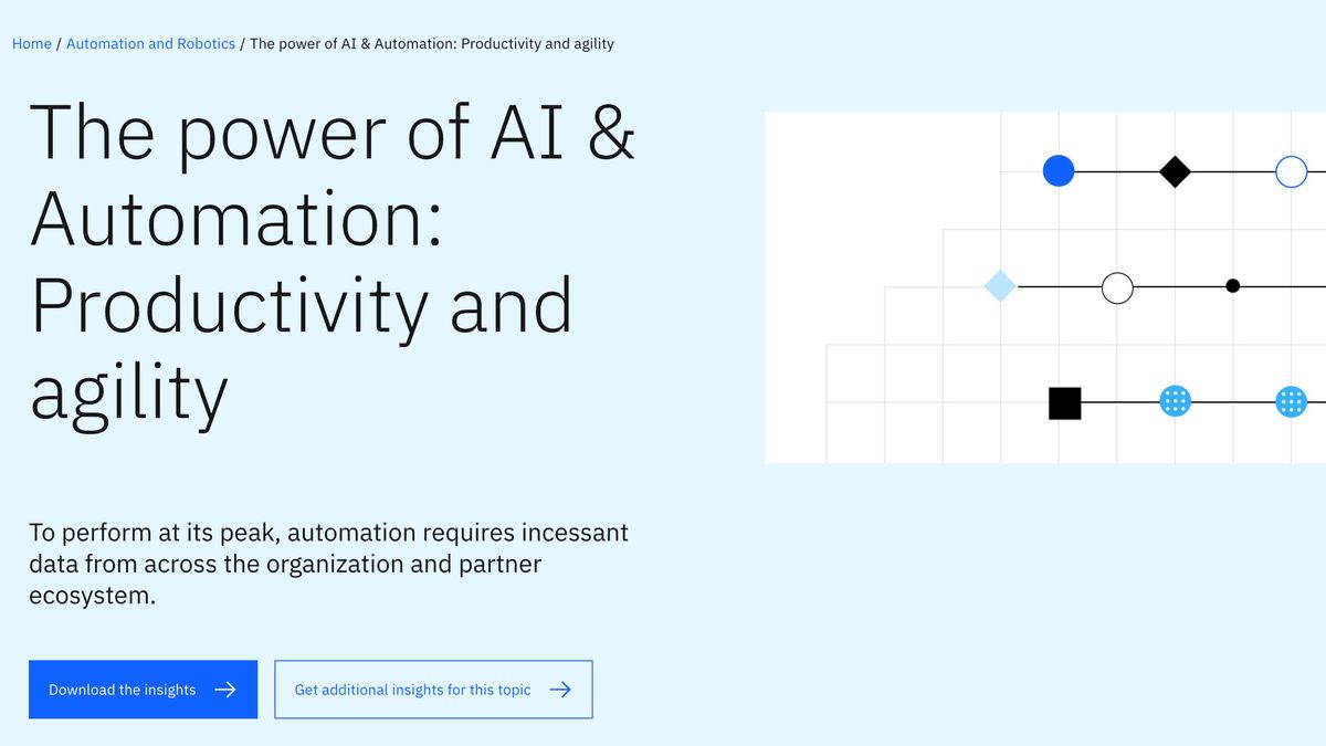 A whitepaper from IBM on the power of AI &amp; automation