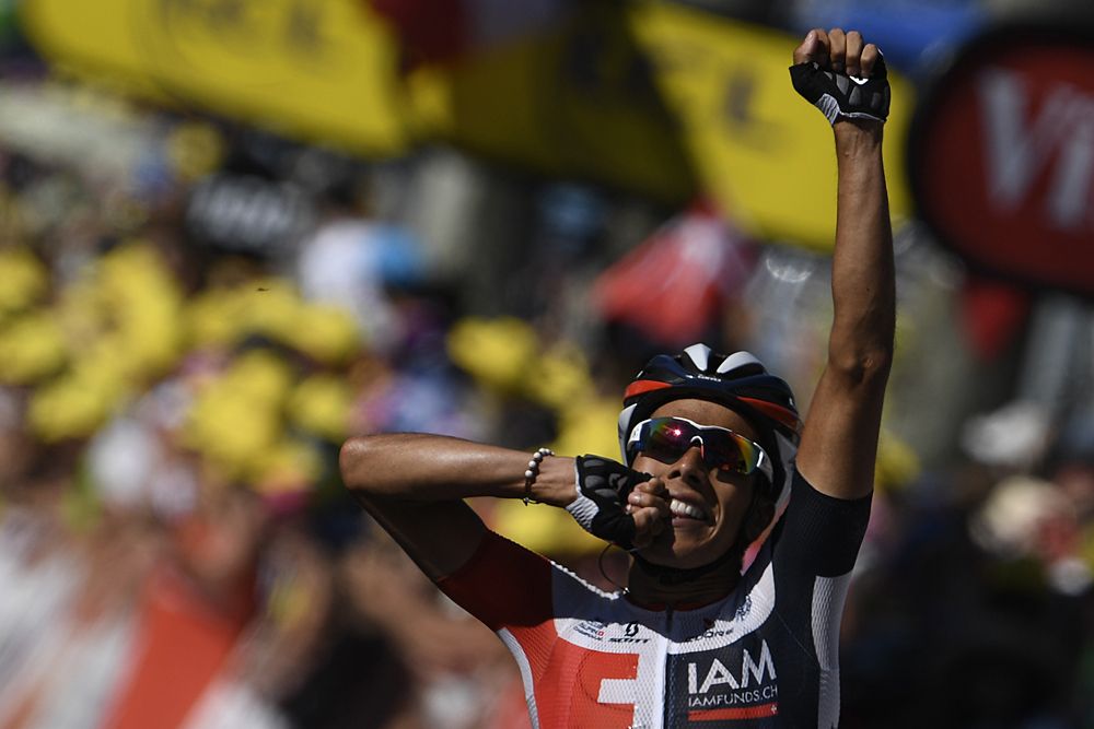 Jarlinson Pantano (IAM Cycling) wins stage 15 of the Tour de France