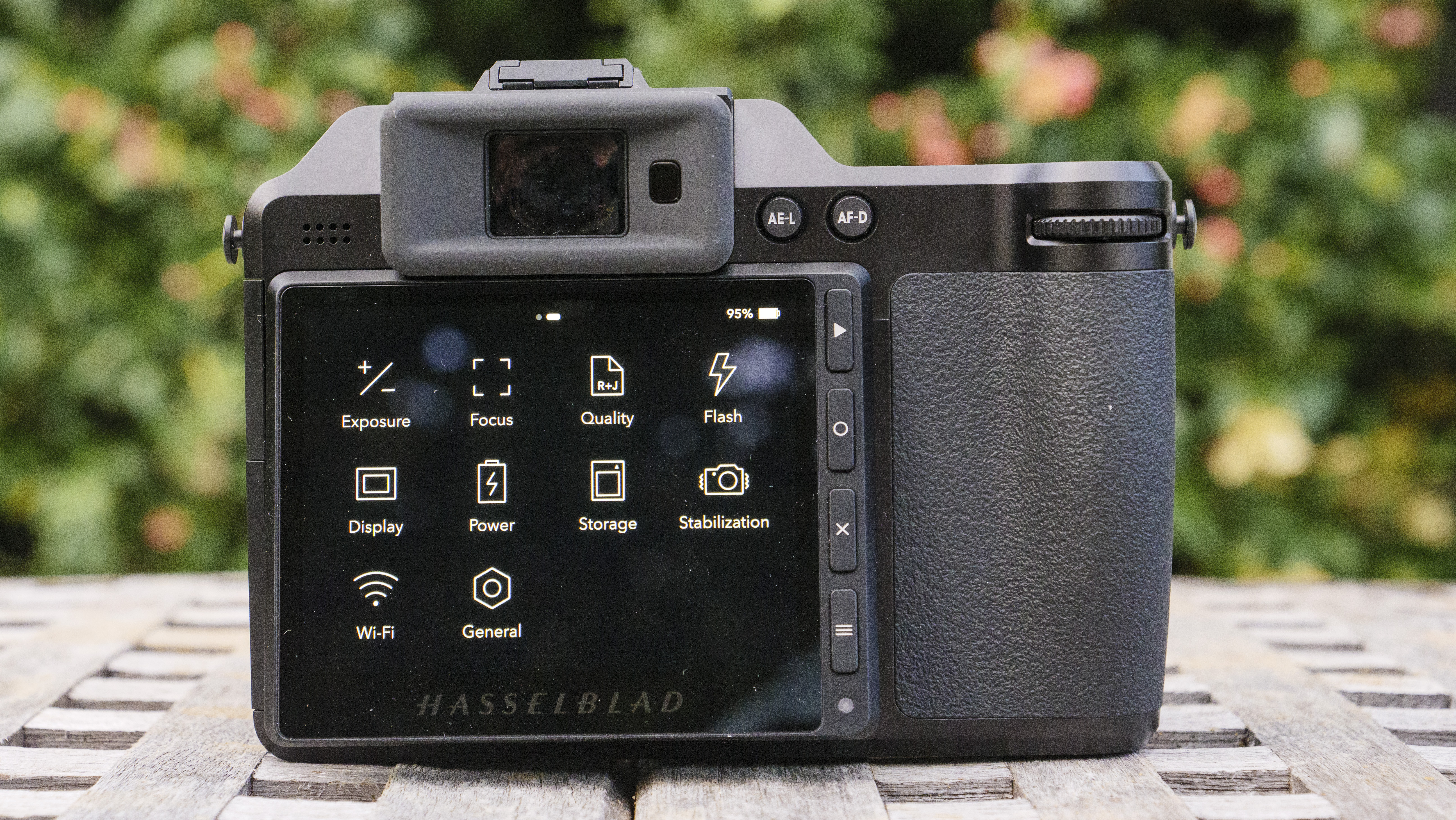 The Hasselblad X2D 100C camera's main menu