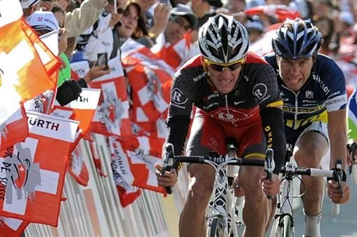 Lance Armstrong (Radioshack) looked strong on stage 6