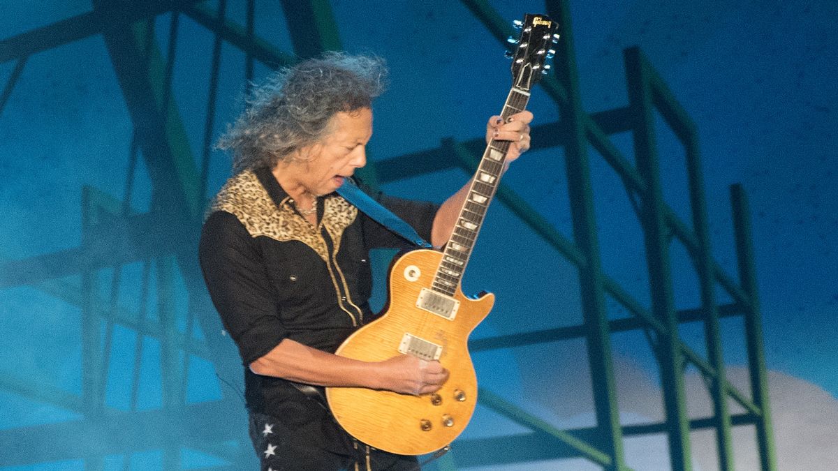 Kirk Hammett plays the legendary &quot;Greeny&quot; Les Paul