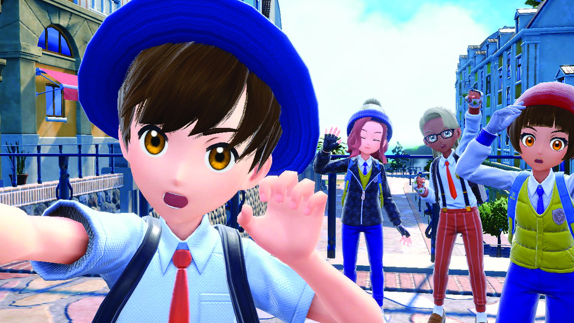 The player takes a selfie - from Pokemon Scarlet and Violet's entry in The Story of Pokemon bookazine