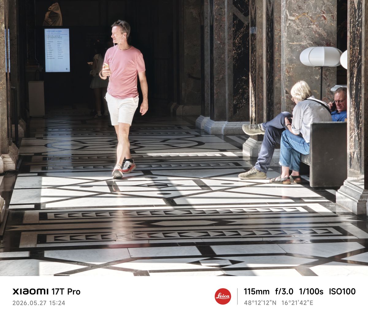 A hallway in the Kunsthistorisches Museum