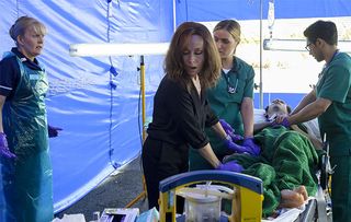 Will this be an explosive episode for Holby ED's stressed staff?
