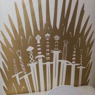 Gold Metallic ‘Game of Thrones’ Toilet Decal