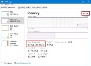 Task Manager check if RAM upgrade is needed