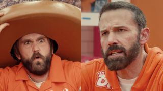 Ben Affleck and Chris Candy in Super Bowl LIX ad DunKings 2