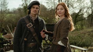 harriet slater and jamie roy in outlander: blood of my blood season 1