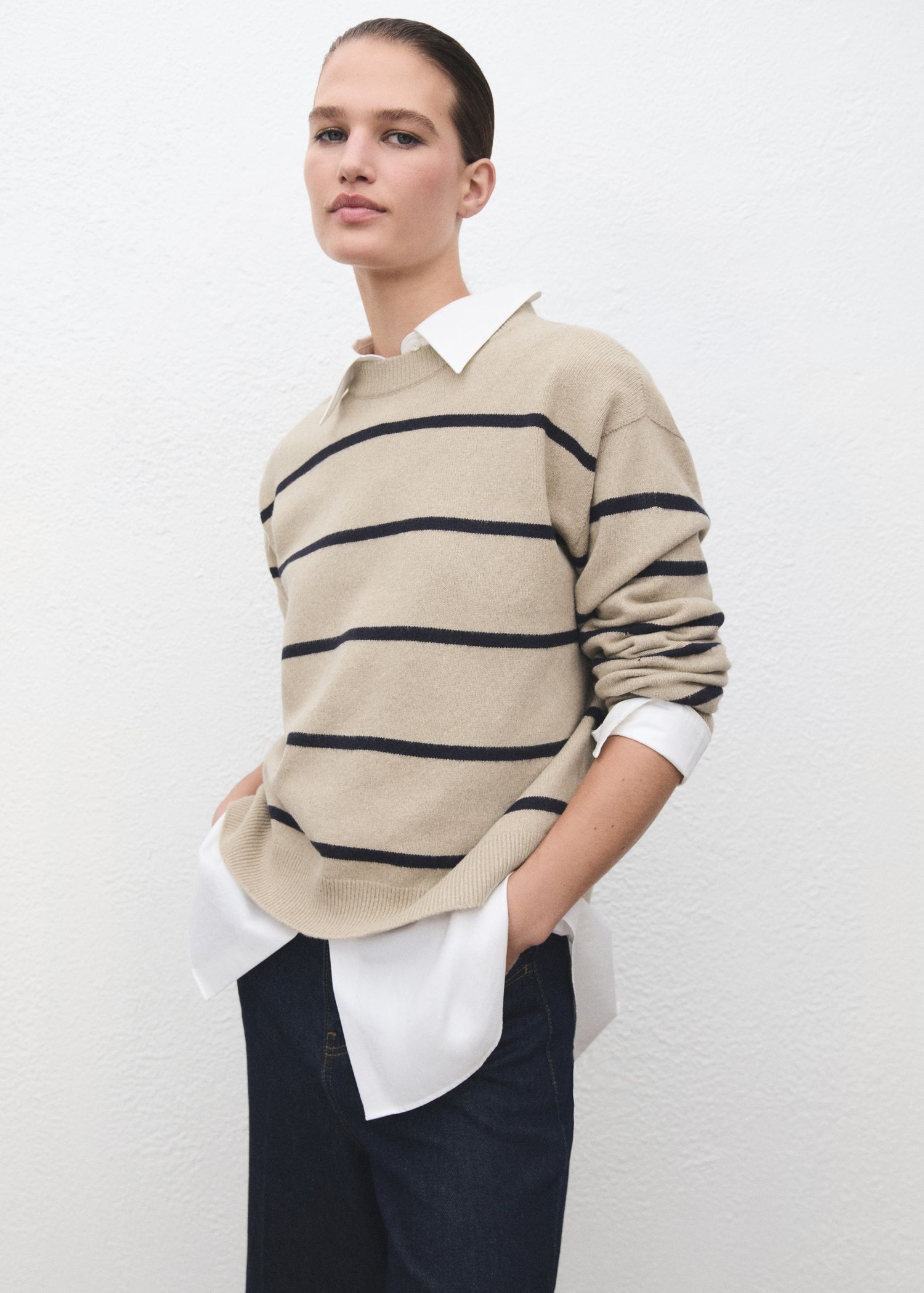 Knit Striped Sweater - Women | Mango Usa
