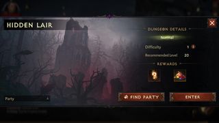 Diablo Immortal hidden lairs location