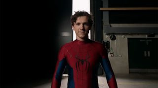 A Sony video gives us a close-up of Tom Holland's Spider-Man Brand New Day red and blue suit.