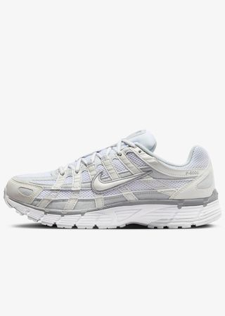 Nike P-6000 Unisex trainers in white and silver