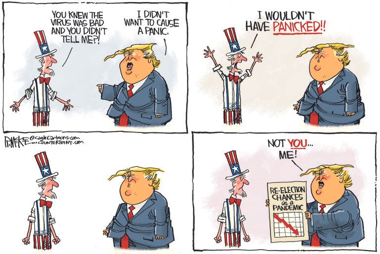 Political Cartoon U.S. Trump COVID | The Week