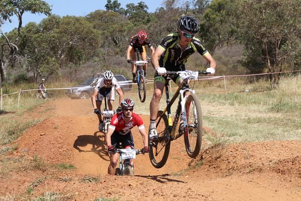 The top U23 men: Sebastien Jayne, Luke Fetch, Mitch Codner, Jack Haig
