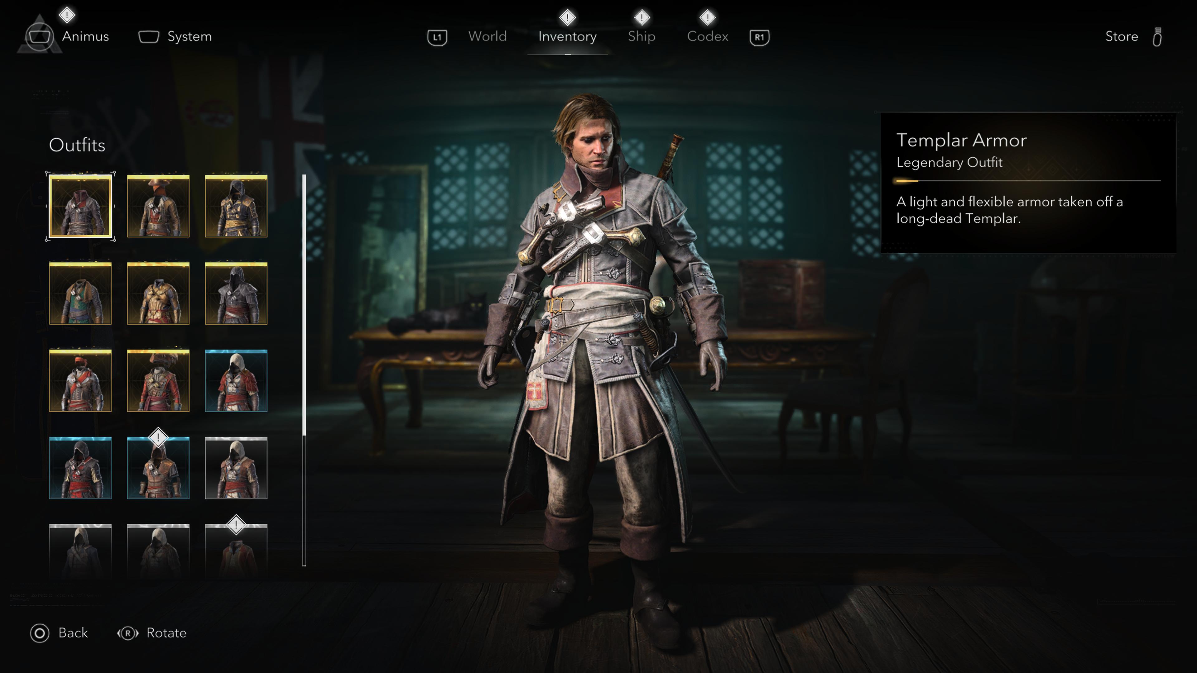 Edward in the Templar Armor, one of the rewards for getting all the Templar Keys in Black Flag