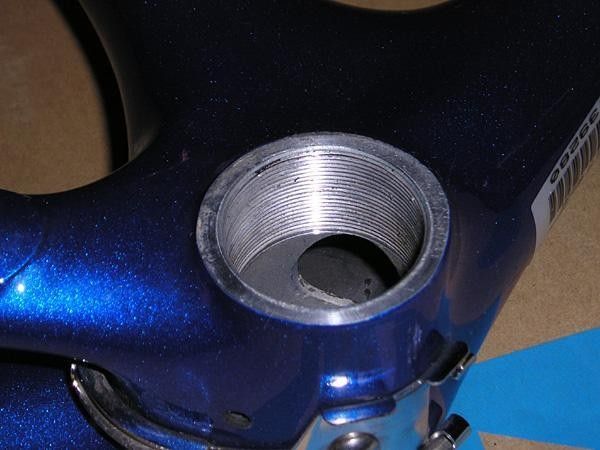 The bottom bracket shell