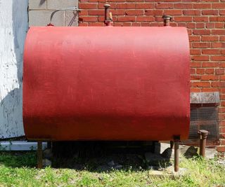 A home use oil boiler tank