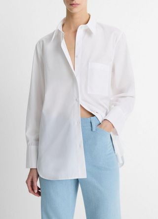 Cotton Relaxed Straight Shirt