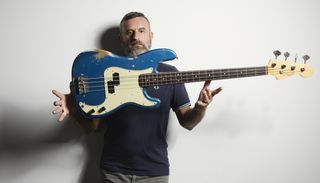 Tool Bassist Justin Chancellor with a 1963 Fender Precision Bass