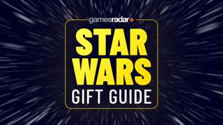 Star Wars gifts with a Hyperspace-style background