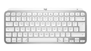 LOGITECH MX Keys Mini mot hvit bakgrunn