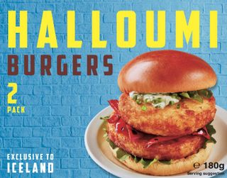 Iceland halloumi burger