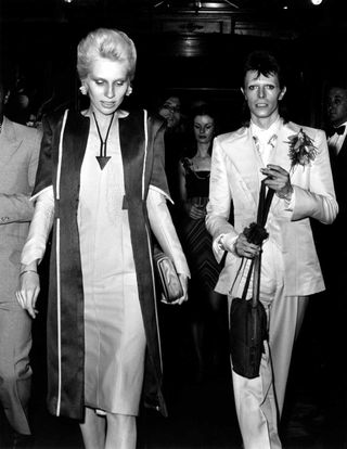 David and Angie Bowie at Bowie’s private party, July 4, 1972, at Café Royal, London.