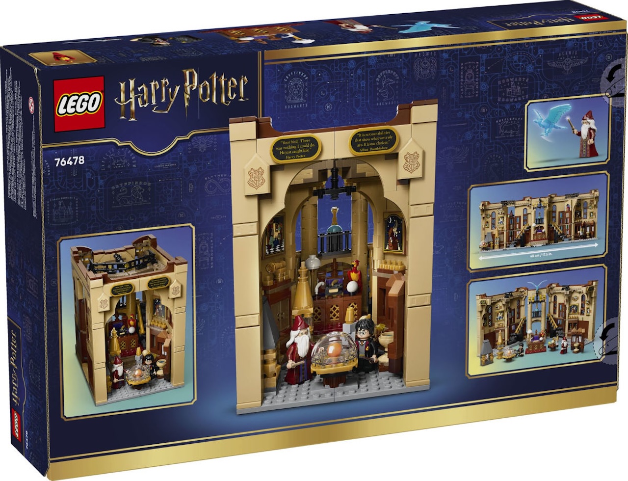 LEGO Harry Potter Dumbledore's Office Book Nook LEGO सेट बॉक्स सेट बंद दर्शवित आहे.